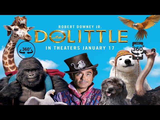 "3D" "VR" 360 – Dolittle 2020 Trailer (Cellphone/VR Glasses/Google Cardboard)