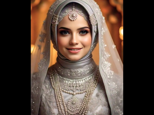 Bridal Hijab#silver dress#shorts#ytshorts#youtubeshorts#viral shorts#shortfeed#trending