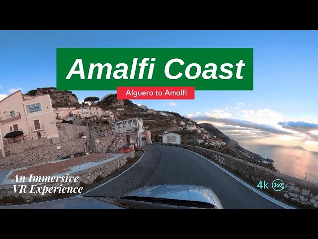 Sunrise Drive on the Amalfi Coast | Italy | Epic Drive with music | 360 VR