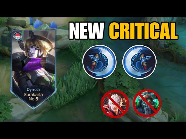 WHEN DYRROTH TRY CRITICAL BUILD FOR AGAINST TERIZLA IN EXP LANE! HACK DAMAGE - BEST BUILD DYRROTH