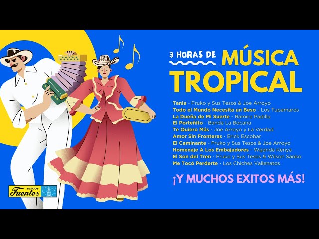 3 HORAS DE LA MEJOR MÚSICA TROPICAL - Discos Fuentes (Recopilación de Vallenato, Salsa y Cumbia)