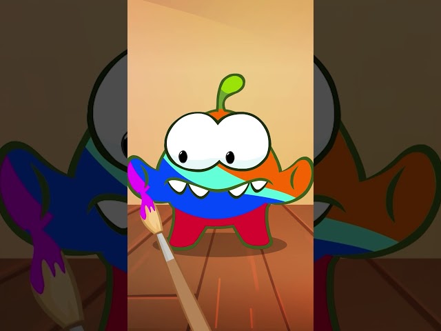 🎨Om Nom Face Painting - Learn Colors #omnomcartoon #shorts #kids #cartoon #learning