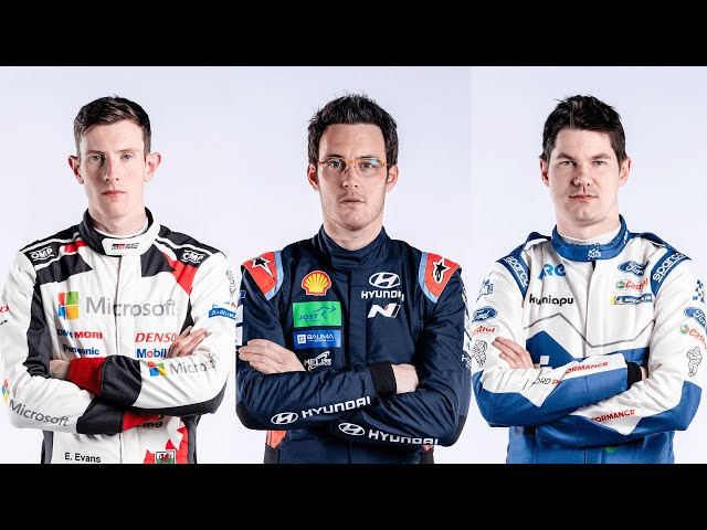 WRC Drivers - Thierry Neuville, Elfyn Evans, Teemu Suninen