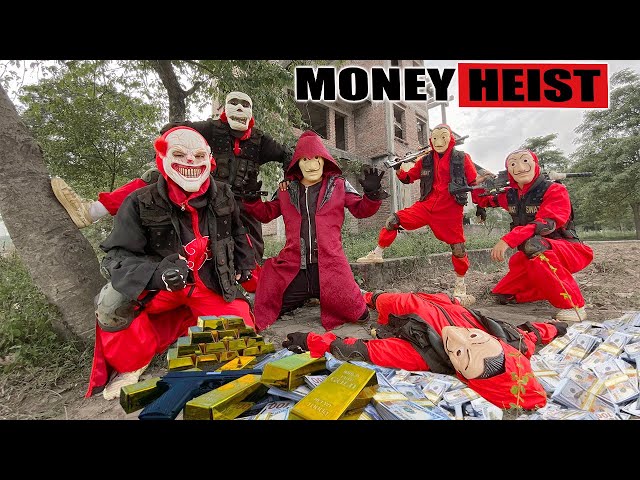 PARKOUR VS MONEY HEIST: Police raid and arrest Money Heist boss for murder & robbery Gold | Epic POV