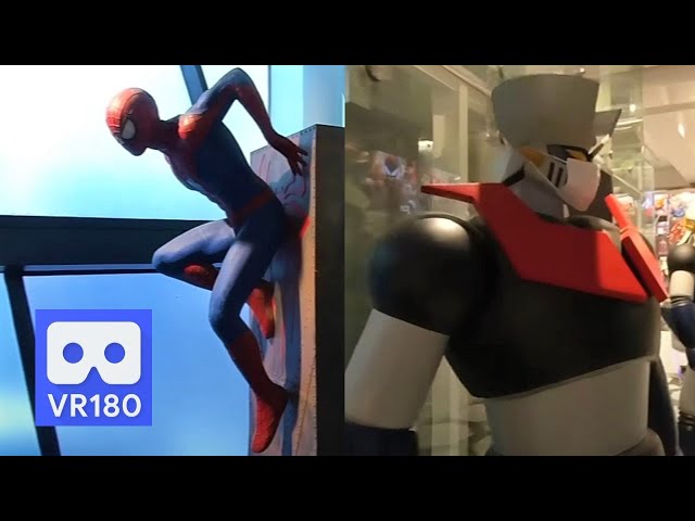 3D 180VR 4K Marvel Spider-Man, Mazinger Z & Grendizer Robot