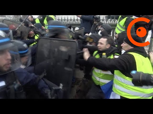 Gilets jaunes Acte 11: Débordements en fin de manifestation (26 janvier 2019, Paris)