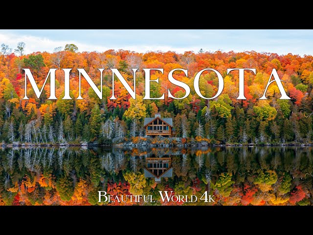 Minnesota 4K Autumn - Experience the Vibrant Fall Colors and Serene Lakes - Relaxing Piano