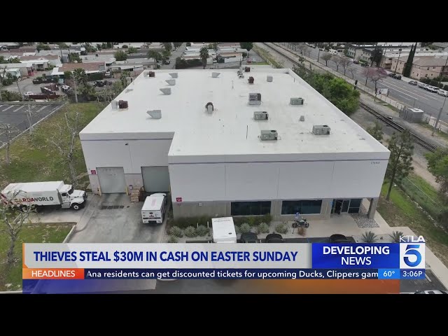 Thieves steal $30 million in Easter Sunday Heist