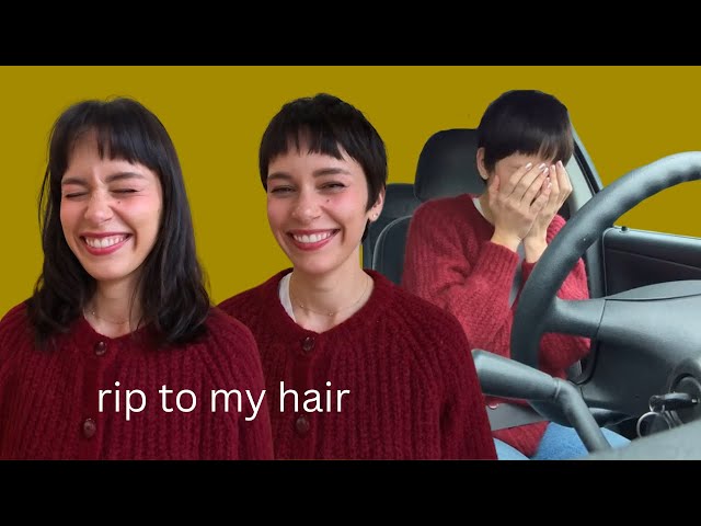 I tried emma chamberlain's hair theory (cutting all my hair off)