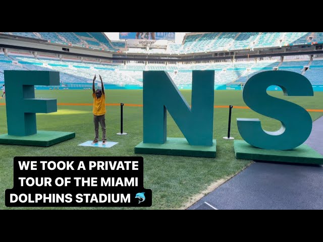 WE TOOK A PRIVATE TOUR OF THE MIAMI DOLPHINS HARD ROCK STADIUM #MiamiDolphins #NFL #LivingWithLos