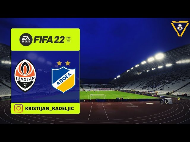 FC Shakhtar Donetsk 🆚 Apoel FC - FIFA 22 - (𝟒𝐊) - #славаукраїні