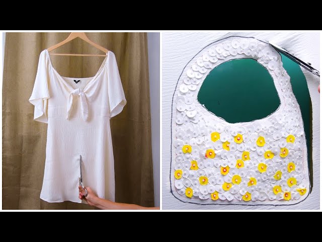 Transforming my girlfriend's dress into a handbag! 👗👜