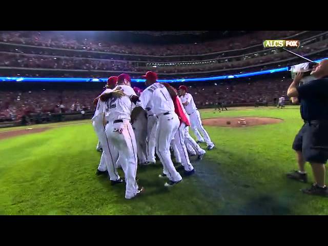 2011/10/15 Rangers win ALCS