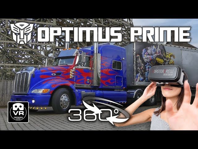 Transformers VR 360° - Optimus Prime Hasbro Truck Tour - Movie Park Germany - virtual reality POV