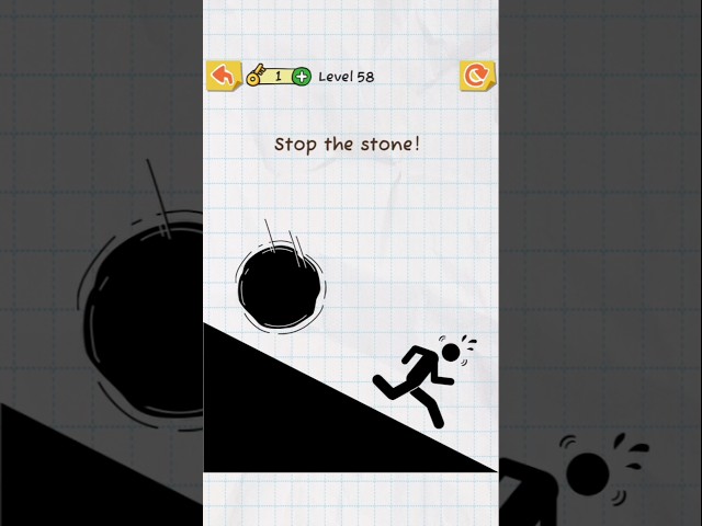 Even after such a big rock, I came back alive #iqtest #gaming #shorts