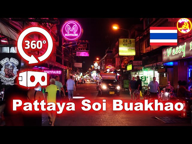 360° Pattaya Soi Buakhao  2023 Latest Videos thailand travel Walking pattaya nightlife 2023