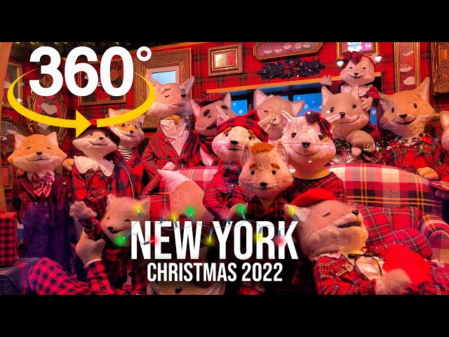 360° NYC Christmas ✨ Macy's Holiday Windows 2022