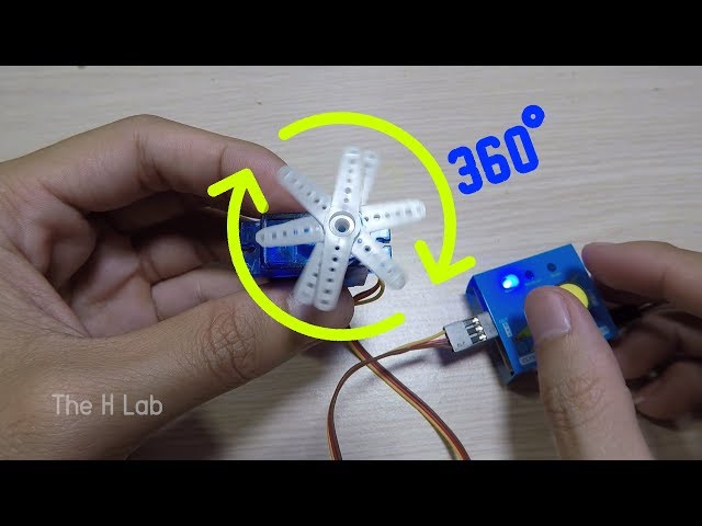 How to mod a servo for 360 degree continuous rotation