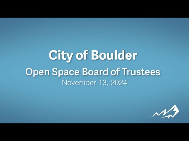 11-13-24 Open Space Board of Trustees Meeting