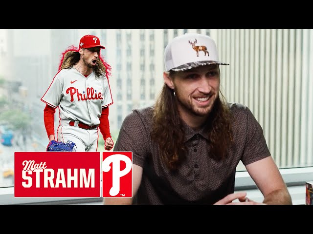 Phillies STUD reliever Matt Strahm rips some cards and answers some 🔥 ⚾️ questions