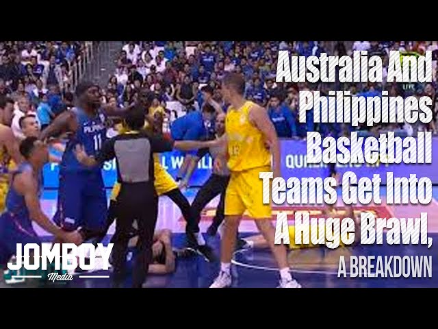 Australia and Philippines basketball teams get into a huge brawl, a breakdown