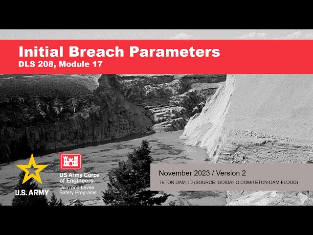 DLS 208 M17 Initial Breach Parameters Nov 2023