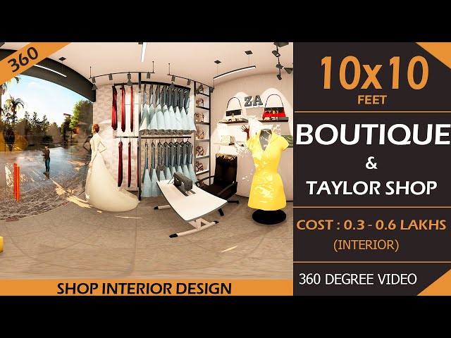 10x10 BOUTIQUE SHOP | Ladies Tailor Shop | Designer Boutique | Ladies Cloth Shop | Fashion Store 360