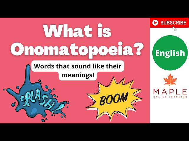 What is Onomatopoeia? ► Words that sound like their meanings! | Learn English