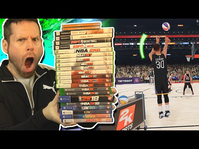 Winning the 3 POINT CONTEST on EVERY NBA 2K GAME!