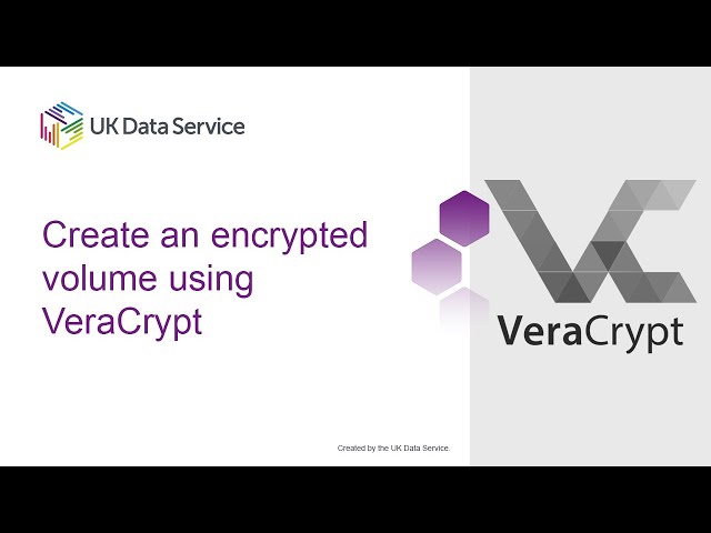 Create an encrypted volume using VeraCrypt