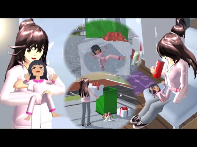 Baby sneaks into package box | Sad Story | Sakura School Simulator