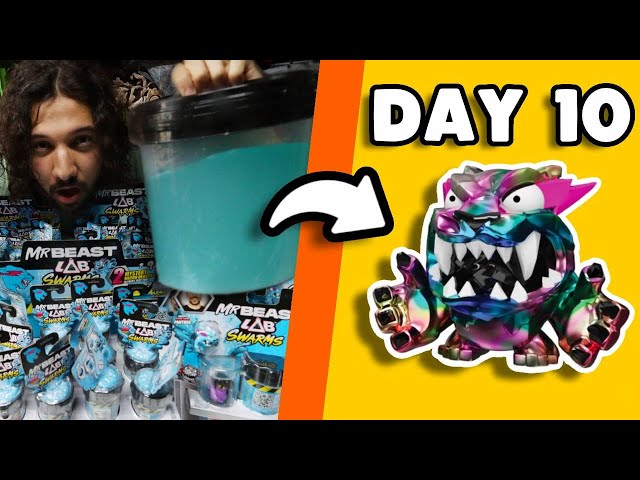 Unboxing MrBeast Lab Swarms Until I Find the Rare One (Day 10)