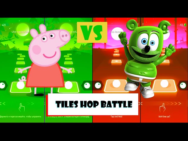 Peppa Pig VS Gummy Bear |Tiles Hop EDM Rush