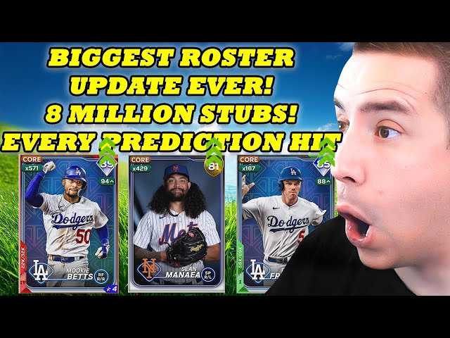 BIGGEST ROSTER UPDATE EVER! OVER 8 MILLION STUBS MADE! MLB THE SHOW 24