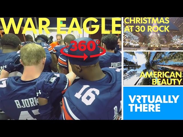 Experience game day in VR with Auburn Tigers, climb Christmas tree at 30 Rock