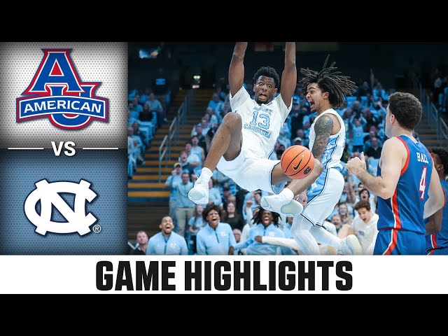 American vs. North Carolina Game Highlights | 2024-25 ACC Men’s Basketball