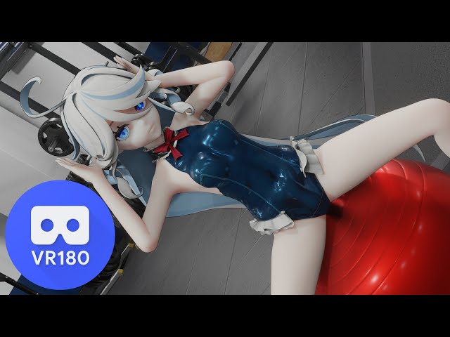 VR180 5K Furina Darling Dance Balancing ball Genshin Impact  MMD 3D realistic 60FPS