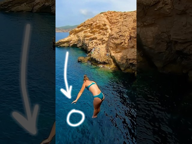 INCREDIBLE CLIFF JUMP SPOT #cliffdive #extremesports