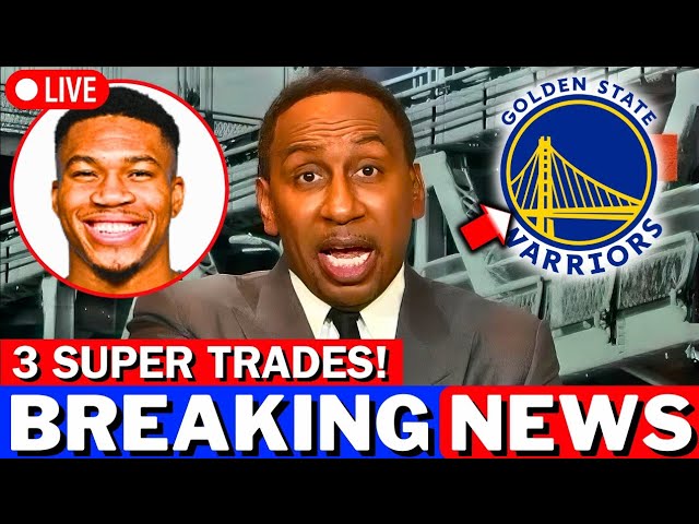 CONFIRMED NOW! 3 TRADES FOR THE WARRIORS! WELCOME GIANNIS ANTETOKOUNMPO! GOLDEN STATE WARRIORS NEWS