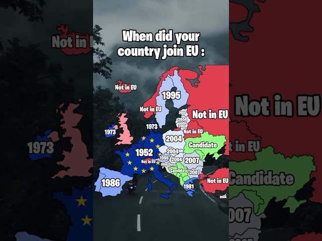 When did your country join EU : #mapping #europe #geography #map #country #edit #fyp #fypシ