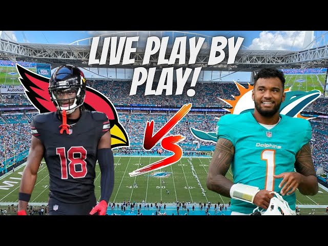 Arizona Cardinals vs Miami Dolphins Live Play By Play & Reaction | Week 8!