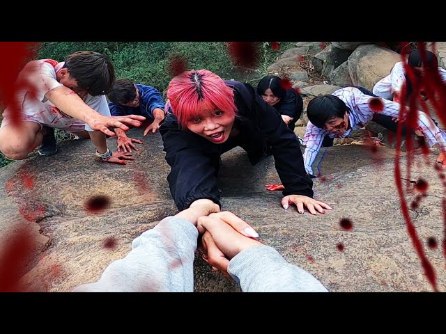 ZOMBIES ESCAPE vs PARKOUR POV In Real Life ( The Walking Dead Parkour Version )