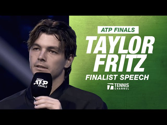 Taylor Fritz’ ATP Finals Finalist Speech | 2024 ATP Finals Championship