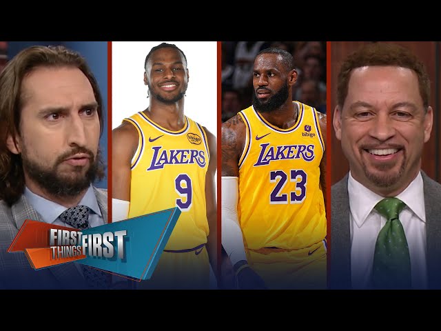 LeBron, Lakers agree to $104M extension & Bronny signs multi year deal | NBA | FIRST THINGS FIRST