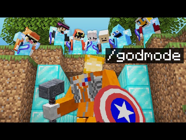 Minecraft Manhunt but I am a GOD