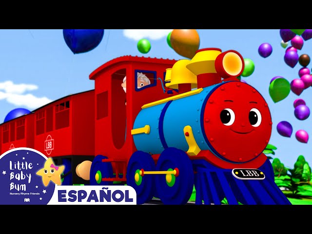 Canciones Infantiles | El Tren de Colores | Dibujos Animados | Little Baby Bum en Español