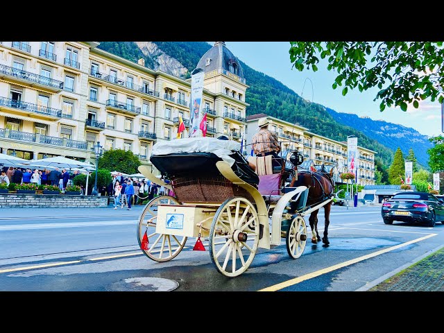 Peaceful evening walk in Swiss Town INTERLAKEN 🇨🇭Switzerland