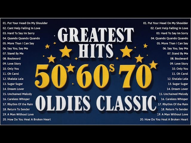 Brenda Lee, Elvis Presley, Neil Sedaka, The Platters,Paul Anka,The Cascades🎙Oldies But Goodies 1970s