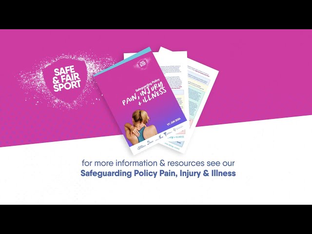 Safeguarding Policy - Pain, Injury & Illness