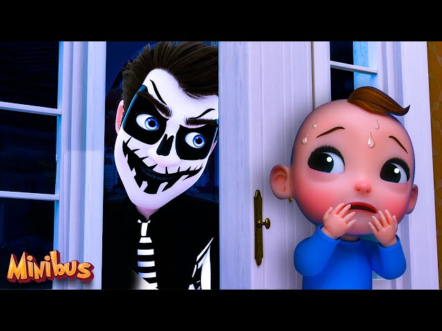 KNOCK KNOCK Who's At The Door? | Halloween Nursery Rhymes & Kids Songs | Minibus